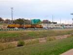 UP 9619  20Dec2011  NB along MoPac Expressway with aggragate